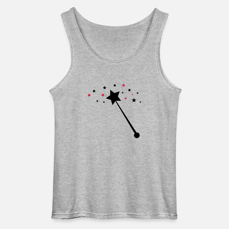 zauberstab_02 - Gildan Männer Tank Top - Grau meliert