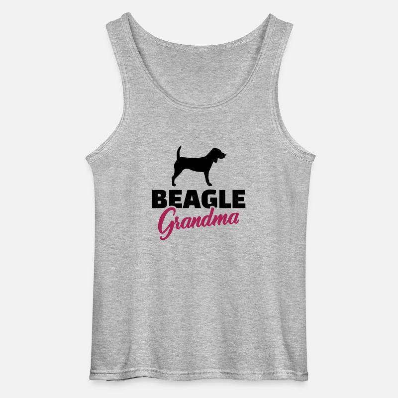 Beagle - Gildan Männer Tank Top - Grau meliert