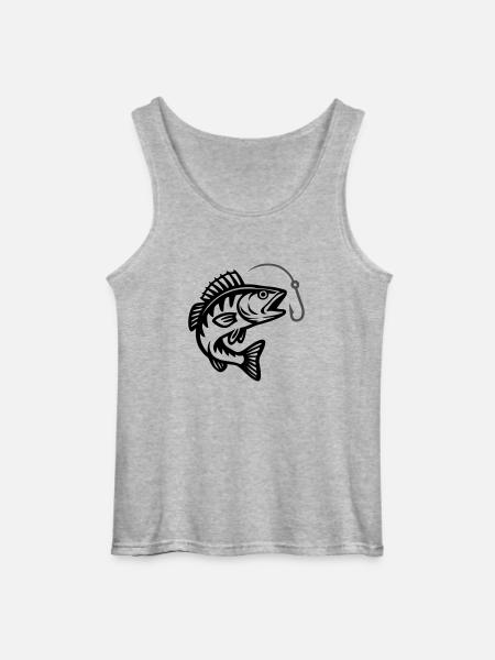 Pike Fish Fishing - Gildan Men’s Tank Top - sports grey