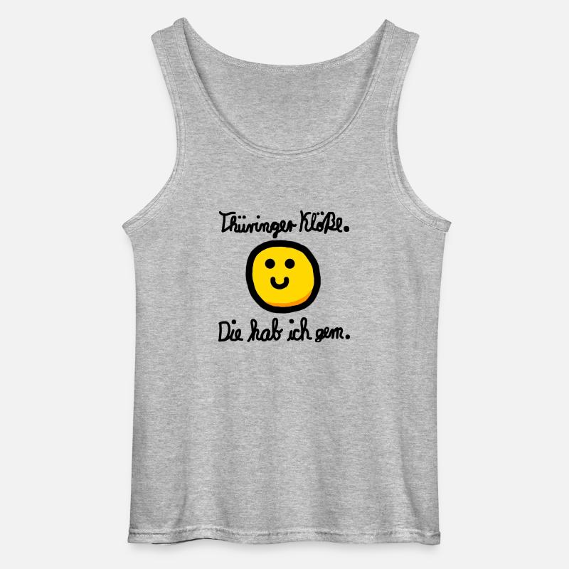 Thüringer Kloß - Gildan Männer Tank Top - Grau meliert