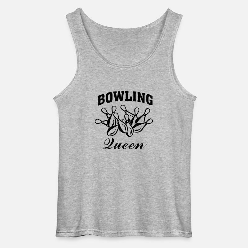 Bowling Queen - Gildan Männer Tank Top - Grau meliert