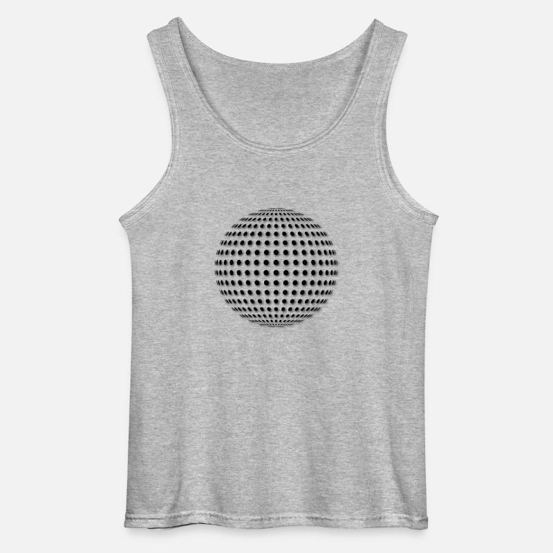 Disco ball - Gildan singlet for menn - gråmelert
