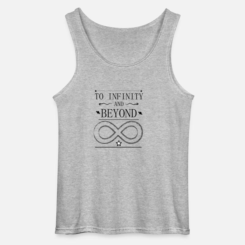 to infinity and beyond - Gildan Männer Tank Top - Grau meliert