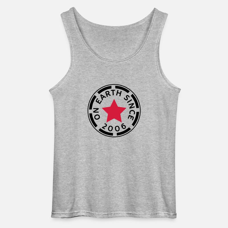 on earth since 2006 (de) - Gildan Männer Tank Top - Grau meliert