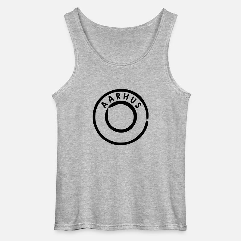 Aarhus - Gildan Männer Tank Top - Grau meliert