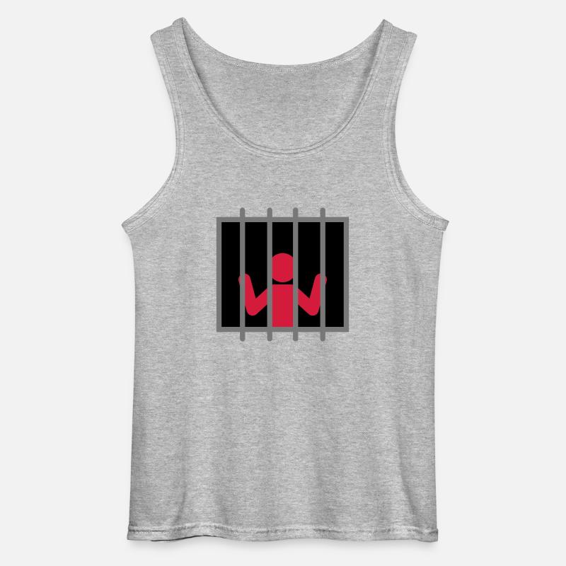 Captive Man - Gildan Männer Tank Top - Grau meliert