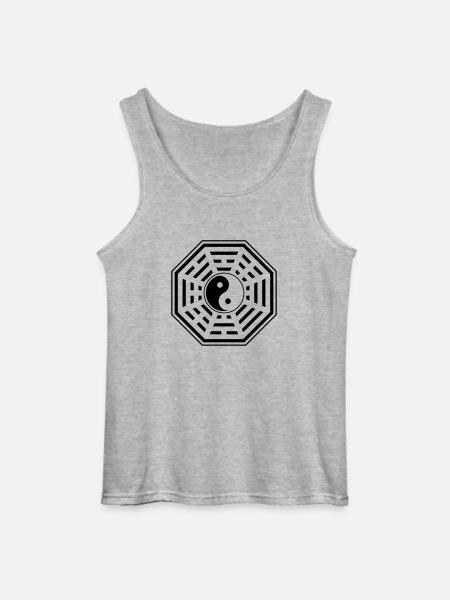 Bagua, Pakua,YIN YANG, Chi, Feng Shui, Martial Art - Gildan Men’s Tank Top - sports grey