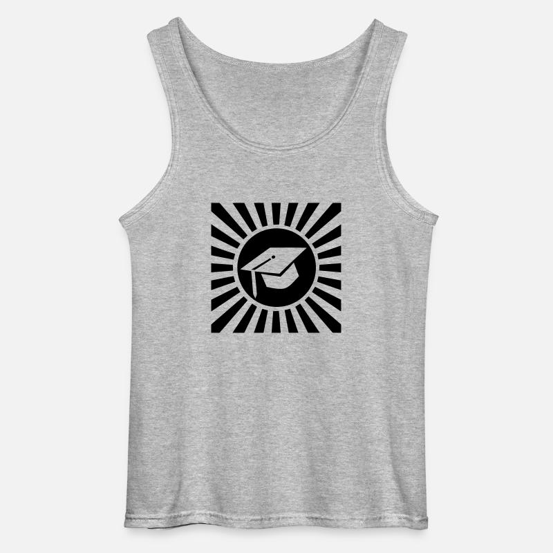 Doktorhut - Doktor - Gildan Männer Tank Top - Grau meliert