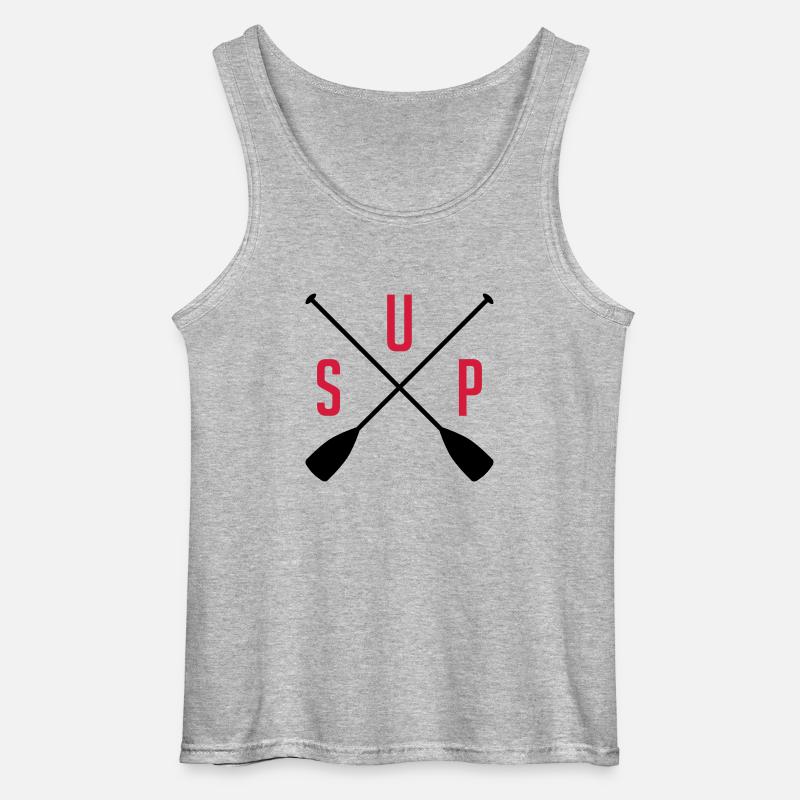 SUP - Gildan Männer Tank Top - Grau meliert