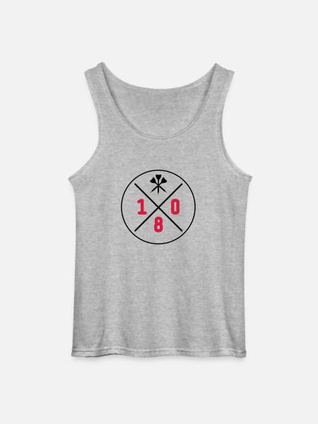 darts design 180 - Gildan Männer Tank Top - Grau meliert