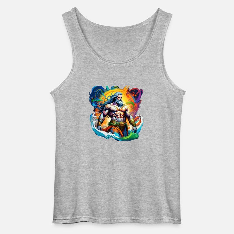 Der Mann - Gildan Männer Tank Top - Grau meliert