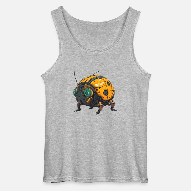 HELMUT der BUG - Gildan Männer Tank Top - Grau meliert
