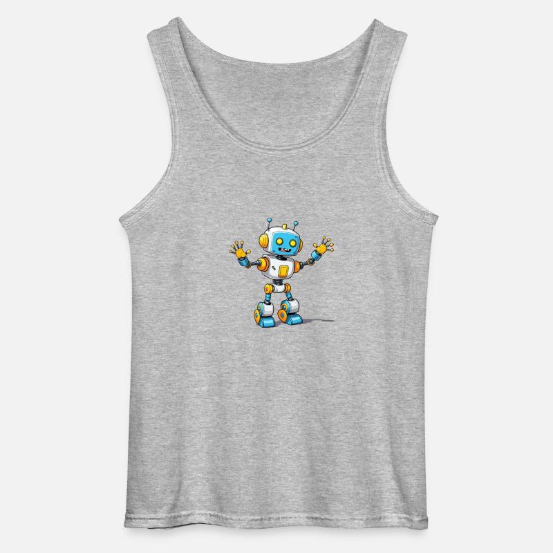 Motivation Algorithm - Gildan Männer Tank Top - Grau meliert