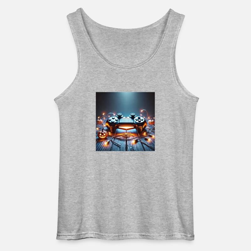 PS Controller - Gildan Männer Tank Top - Grau meliert