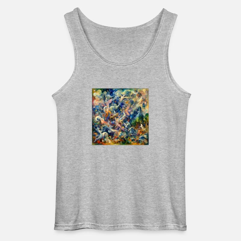 Design Marc Chagall - Gildan Männer Tank Top - Grau meliert