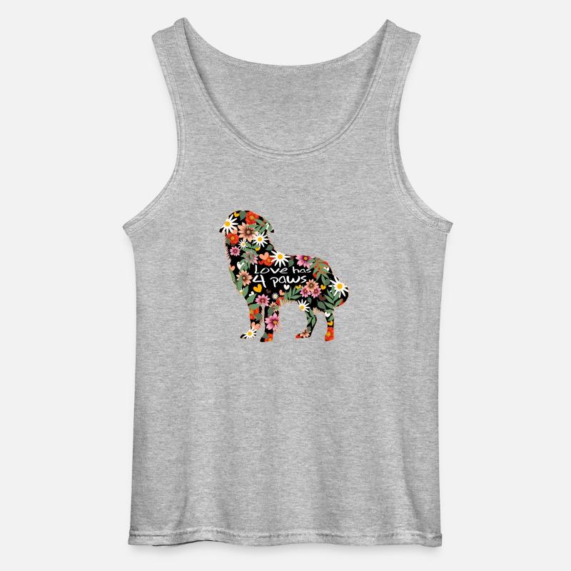 Hunderasse Australian Sheperd - Gildan Männer Tank Top - Grau meliert