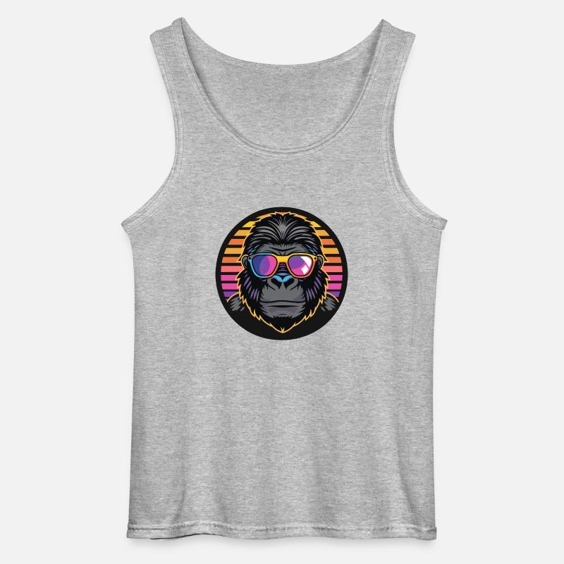 Gorilla Comic Cool - Gildan Men’s Tank Top - sports grey