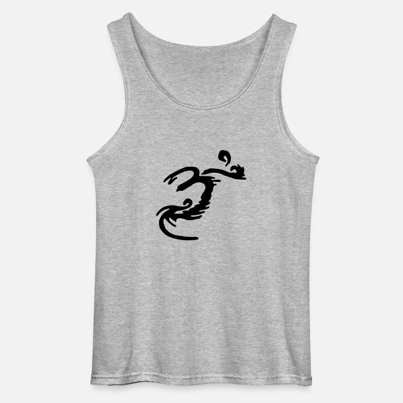 aum_fx2 - Gildan Männer Tank Top - Grau meliert