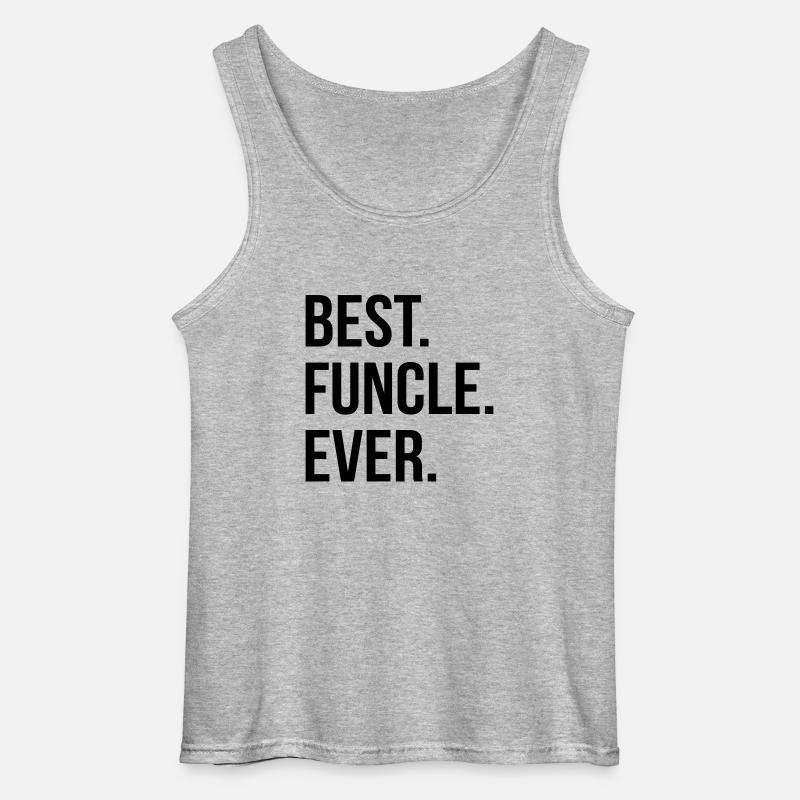 funcle = the funny uncle - Gildan Männer Tank Top - Grau meliert