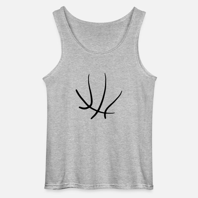 Basketbäll 11 Zeichenfläche 11 - Gildan Männer Tank Top - Grau meliert