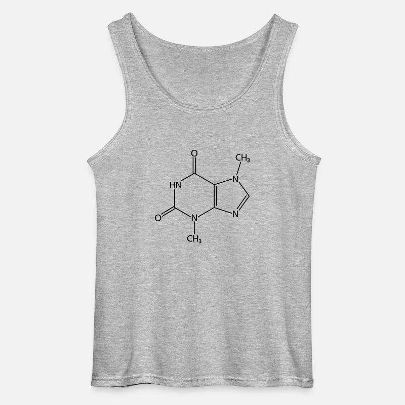 Schokoladen-Molekül - Gildan Männer Tank Top - Grau meliert