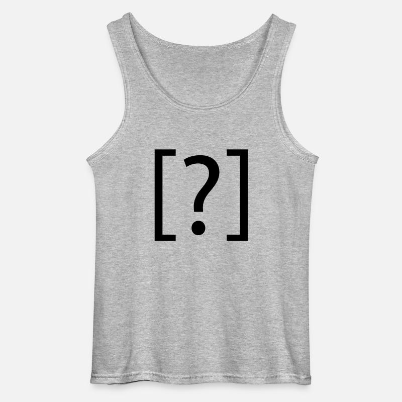 fragezeichen ? - Gildan Männer Tank Top - Grau meliert