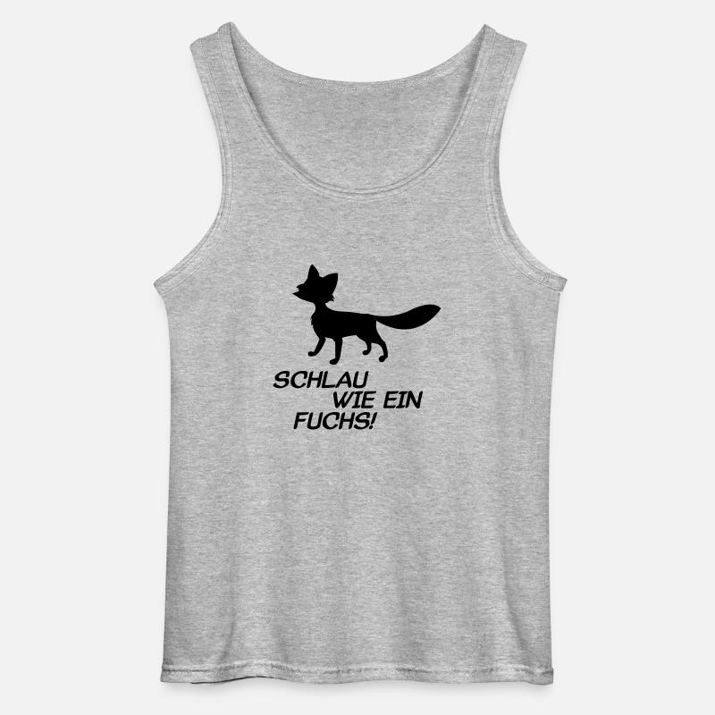 fuchs - Gildan Männer Tank Top - Grau meliert