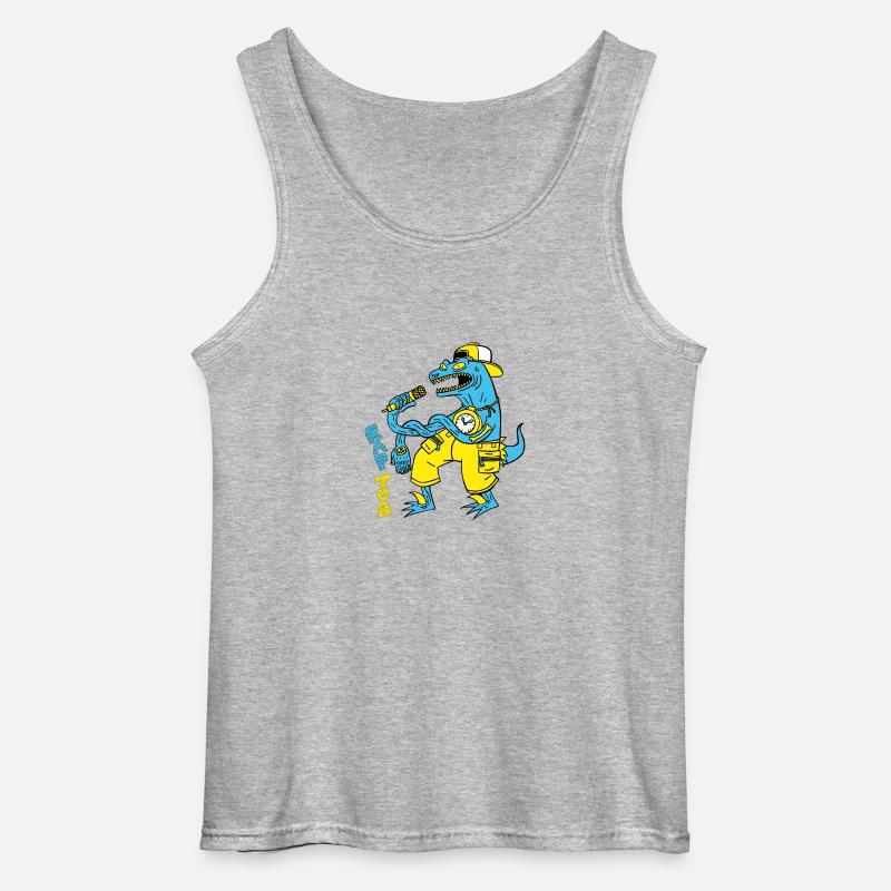 rapTor - Gildan Männer Tank Top - Grau meliert