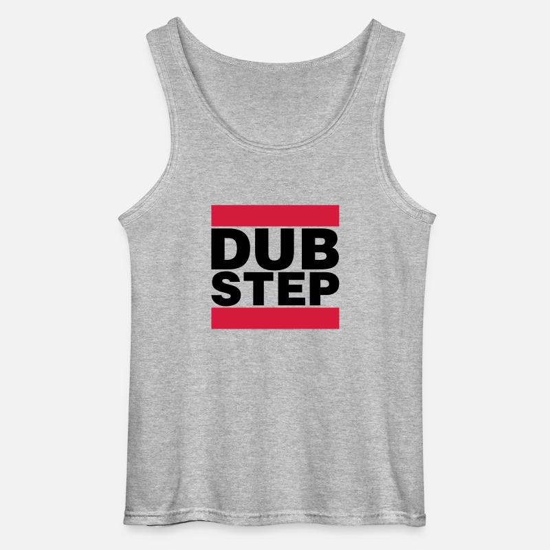 Dubstep - Gildan Männer Tank Top - Grau meliert