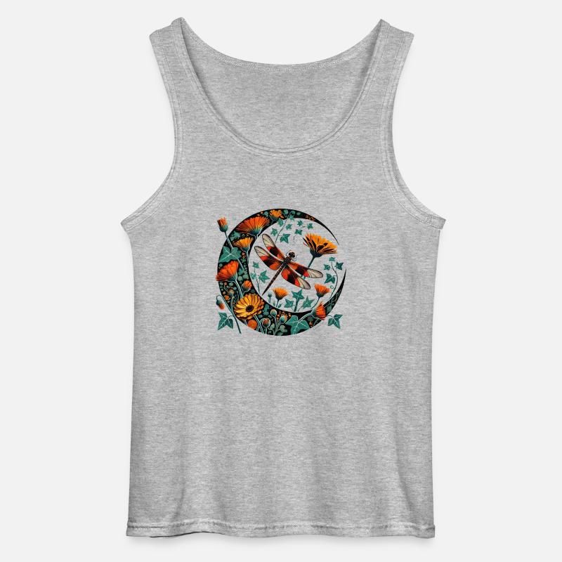Libelle - Gildan Männer Tank Top - Grau meliert