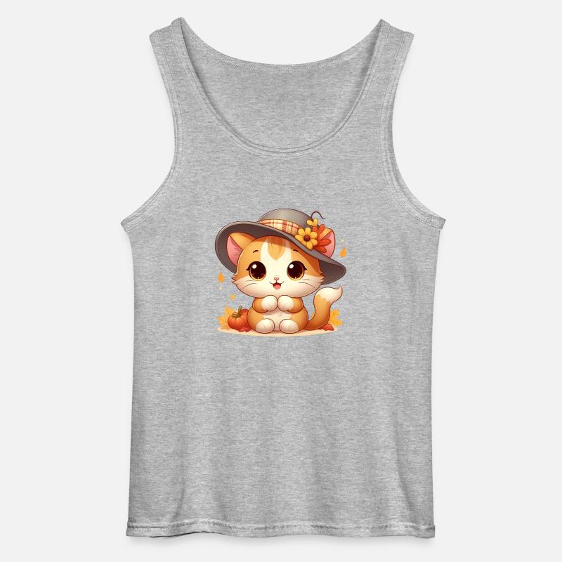 Herbst Kat3 - Gildan Männer Tank Top - Grau meliert