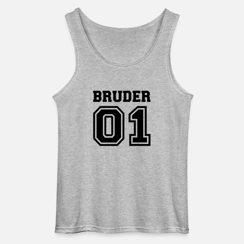 Bruder - Gildan Männer Tank Top - Grau meliert