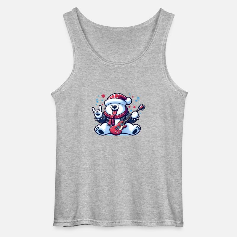 Eisbär 3 - Gildan Männer Tank Top - Grau meliert