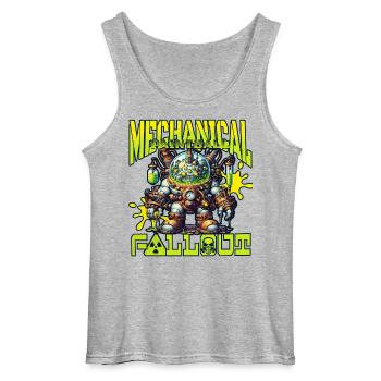 Mechanical paintball fallout, slime robot - Gildan Men’s Tank Top - sports grey - Front