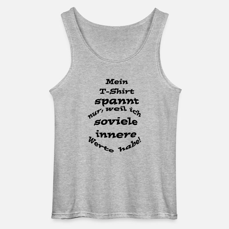 Innere Werte - Gildan Männer Tank Top - Grau meliert