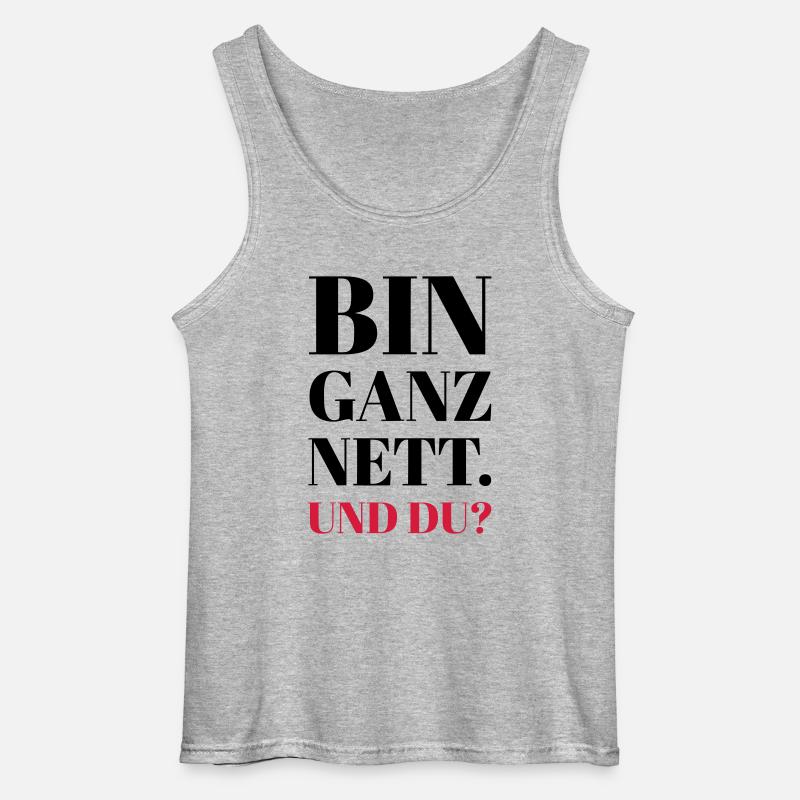 Nett - Gildan Männer Tank Top - Grau meliert