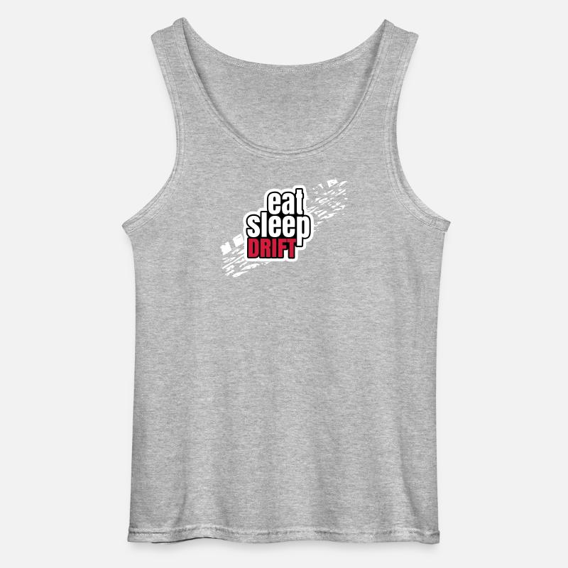 Eat Sleep Drift - Gildan Männer Tank Top - Grau meliert