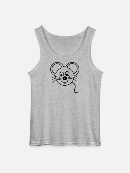 Souris - Débardeur Gildan Homme - gris chiné