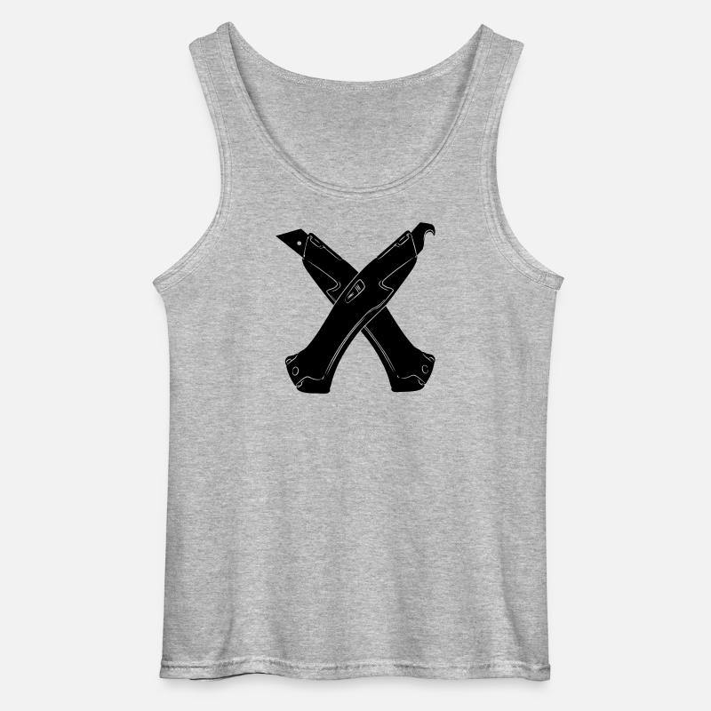Stanley Messer 5 - Gildan Männer Tank Top - Grau meliert
