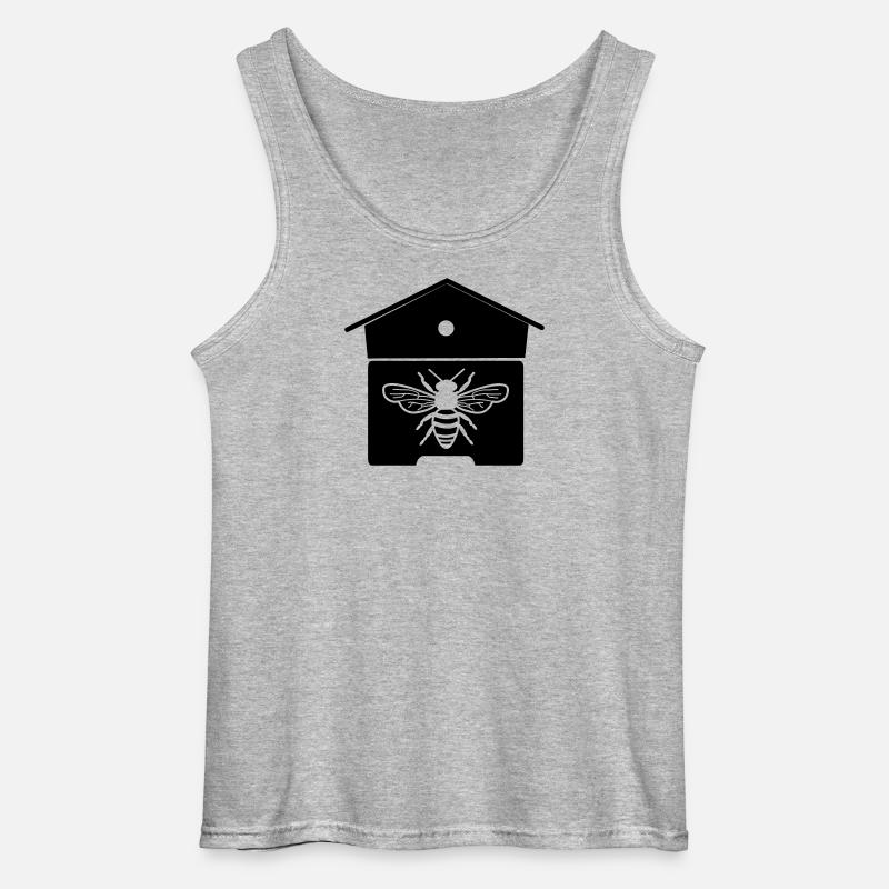 Bienenhaus oder Bienennest - Gildan Männer Tank Top - Grau meliert