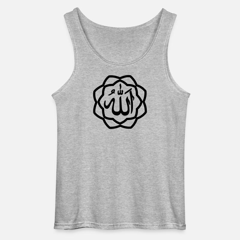 Allah Logo - Gildan Männer Tank Top - Grau meliert