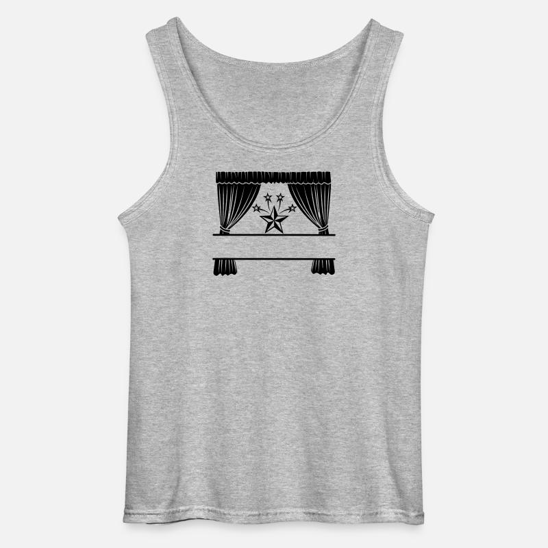 Vorhänge Ich bin ein Star - Gildan Männer Tank Top - Grau meliert