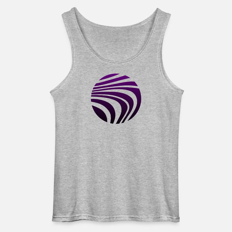 Psychedelic Pattern Violet Gradient - Gildan Men’s Tank Top - sports grey
