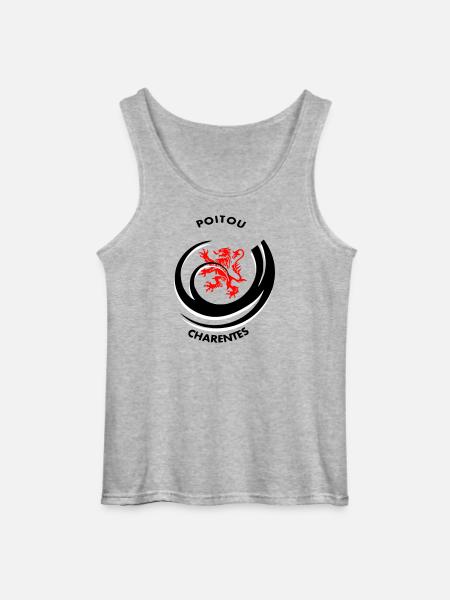 Emblem Poitou Charentes - Gildan Men’s Tank Top - sports grey
