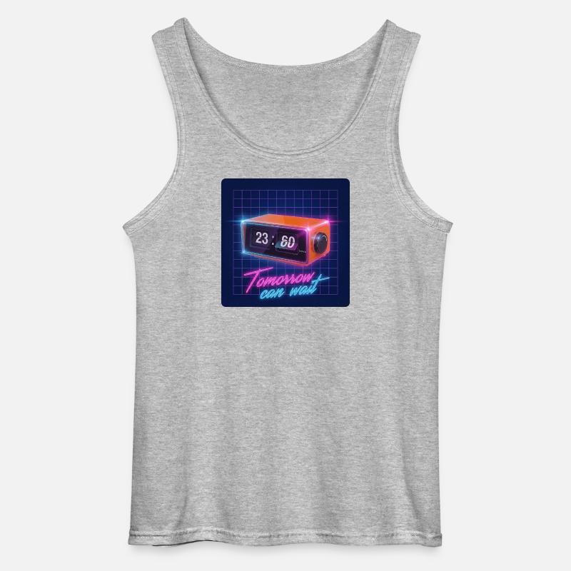 Tomorrow Can Wait - Gildan Männer Tank Top - Grau meliert
