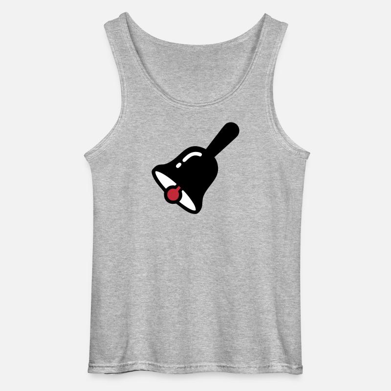 Schulglocke Klingel Pause Retro - Gildan Männer Tank Top - Grau meliert