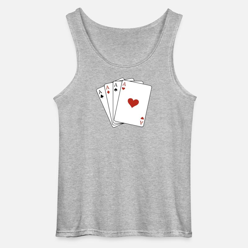 carré d'as - Gildan Männer Tank Top - Grau meliert