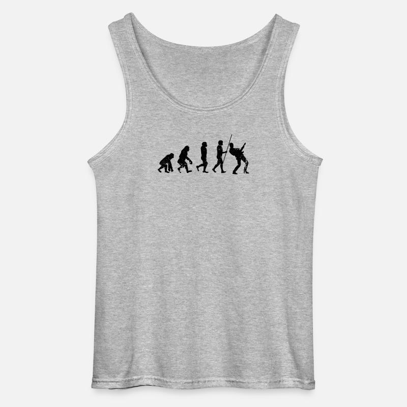 Evolution guitar player - Gildan Men’s Tank Top - sports grey