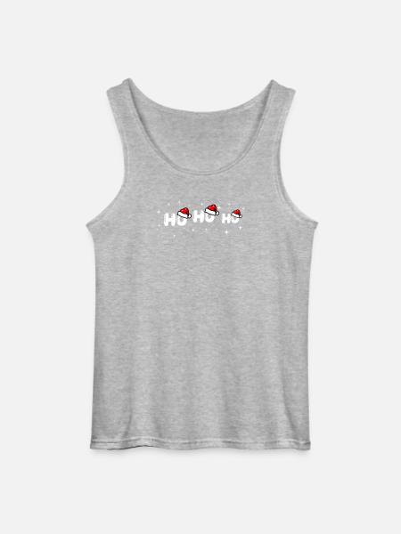 Ho Ho Ho Santa Font Design - Gildan Men’s Tank Top - sports grey