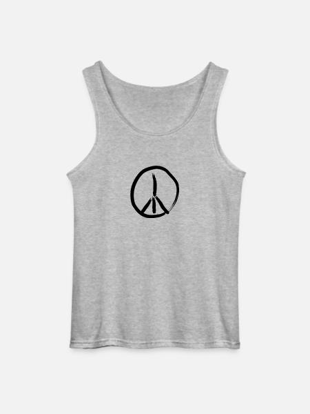 Peace - Gildan Men’s Tank Top - sports grey